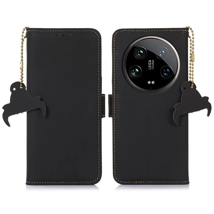For Xiaomi 14 Ultra Cell Phone Case Drop-proof RFID Blocking Stand Cover