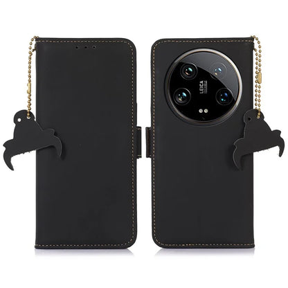For Xiaomi 14 Ultra Cell Phone Case Drop-proof RFID Blocking Stand Cover