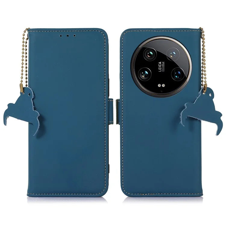 For Xiaomi 14 Ultra Cell Phone Case Drop-proof RFID Blocking Stand Cover