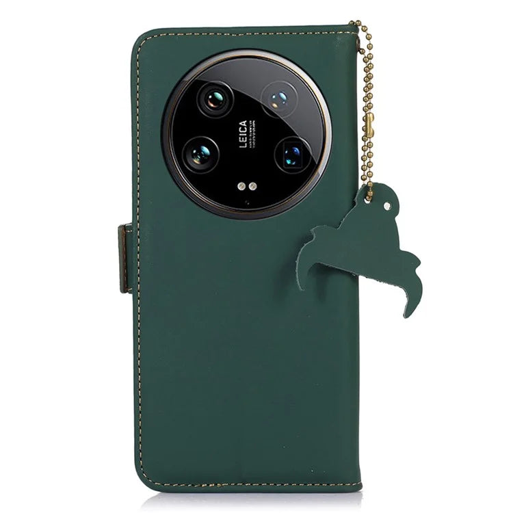 For Xiaomi 14 Ultra Cell Phone Case Drop-proof RFID Blocking Stand Cover