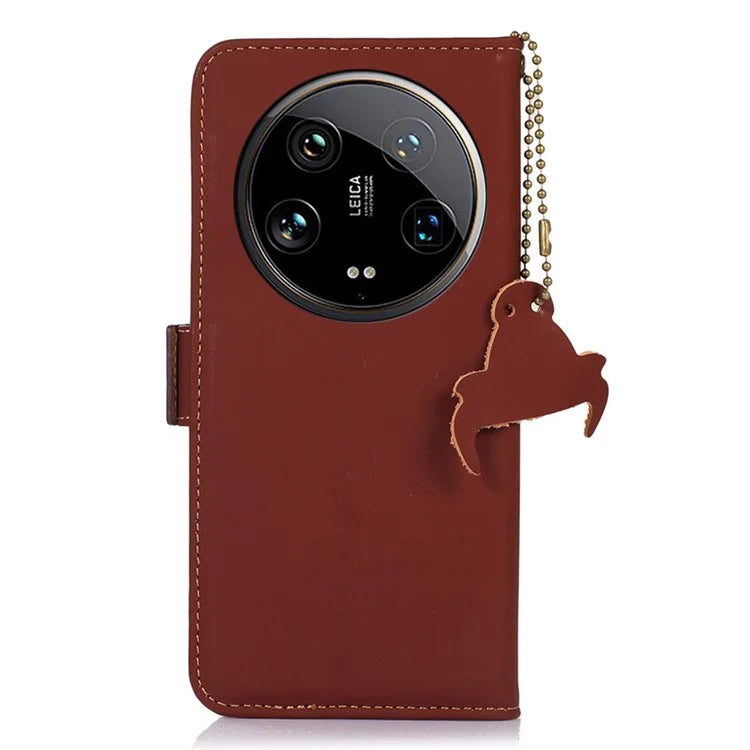 For Xiaomi 14 Ultra Cell Phone Case Drop-proof RFID Blocking Stand Cover