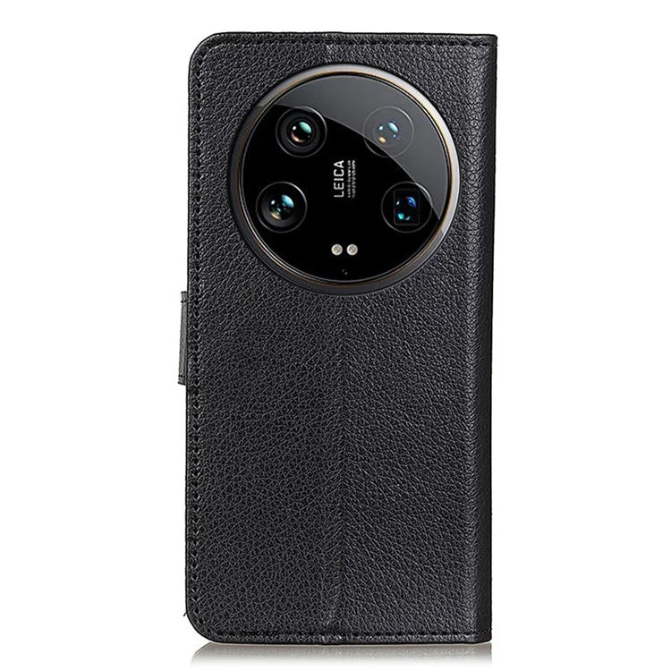 For Xiaomi 14 Ultra Case Litchi Texture Scratch-proof Phone Cover with Card Holder