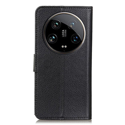 For Xiaomi 14 Ultra Case Litchi Texture Scratch-proof Phone Cover with Card Holder