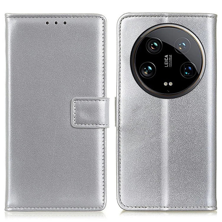 For Xiaomi 14 Ultra Case PU Leather+TPU Shock-Absorbent Phone Cover with Magnetic Closure