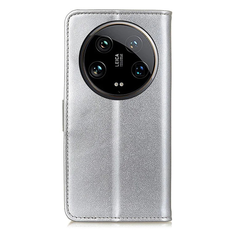 For Xiaomi 14 Ultra Case PU Leather+TPU Shock-Absorbent Phone Cover with Magnetic Closure