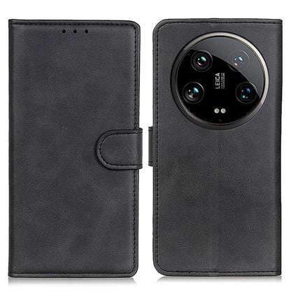 For Xiaomi 14 Ultra PU Leather Case Shockproof Cowhide Texture Card Holder Phone Cover