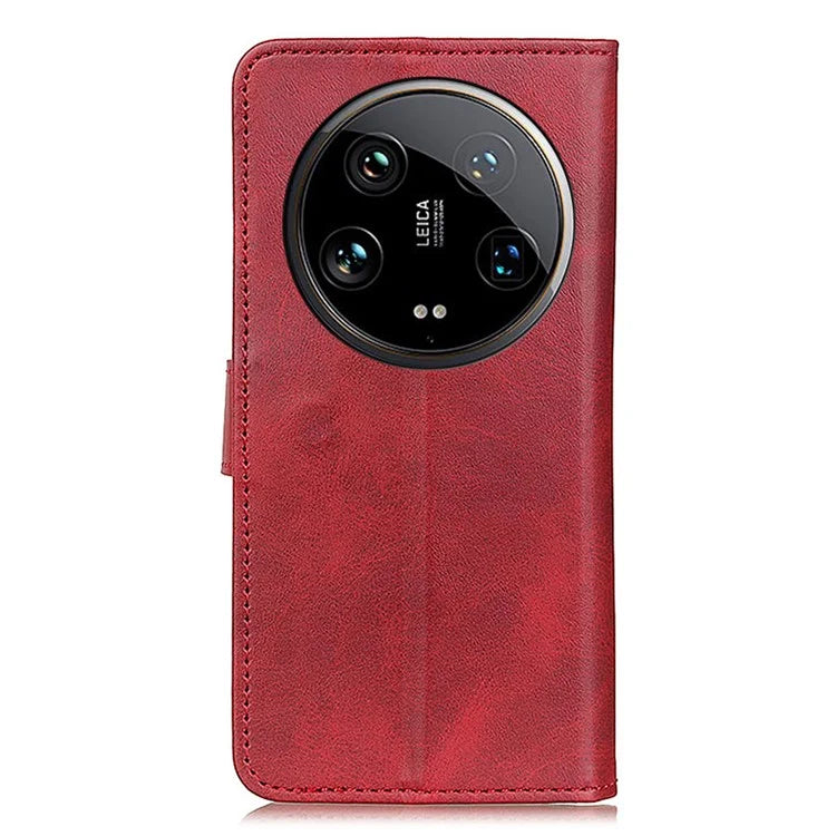 For Xiaomi 14 Ultra PU Leather Case Shockproof Cowhide Texture Card Holder Phone Cover