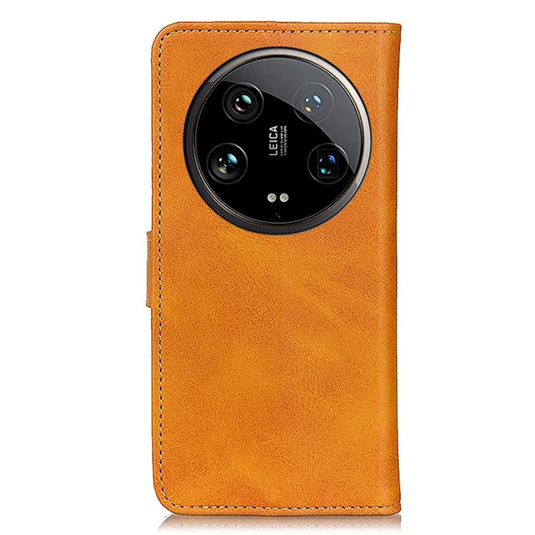 For Xiaomi 14 Ultra PU Leather Case Shockproof Cowhide Texture Card Holder Phone Cover