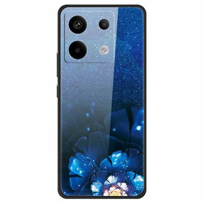 For Xiaomi Redmi Note 13 Pro 5G / Poco X6 5G Pattern Printing Case PC+Tempered Glass+TPU Phone Cover