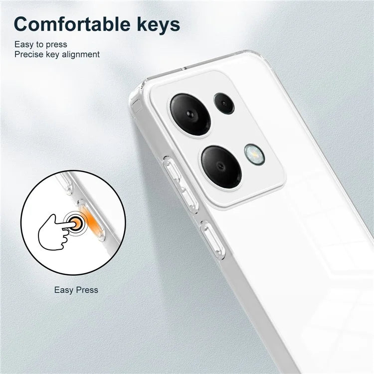 For Xiaomi Redmi Note 13 Pro 4G / Poco M6 Pro 4G Case Clear TPU+PC Shockproof Phone Shell