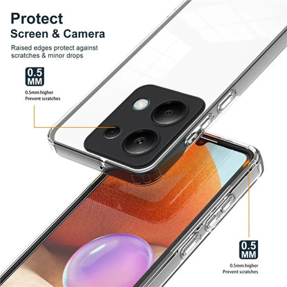 For Xiaomi Redmi Note 13 Pro 4G / Poco M6 Pro 4G Case Clear TPU+PC Shockproof Phone Shell