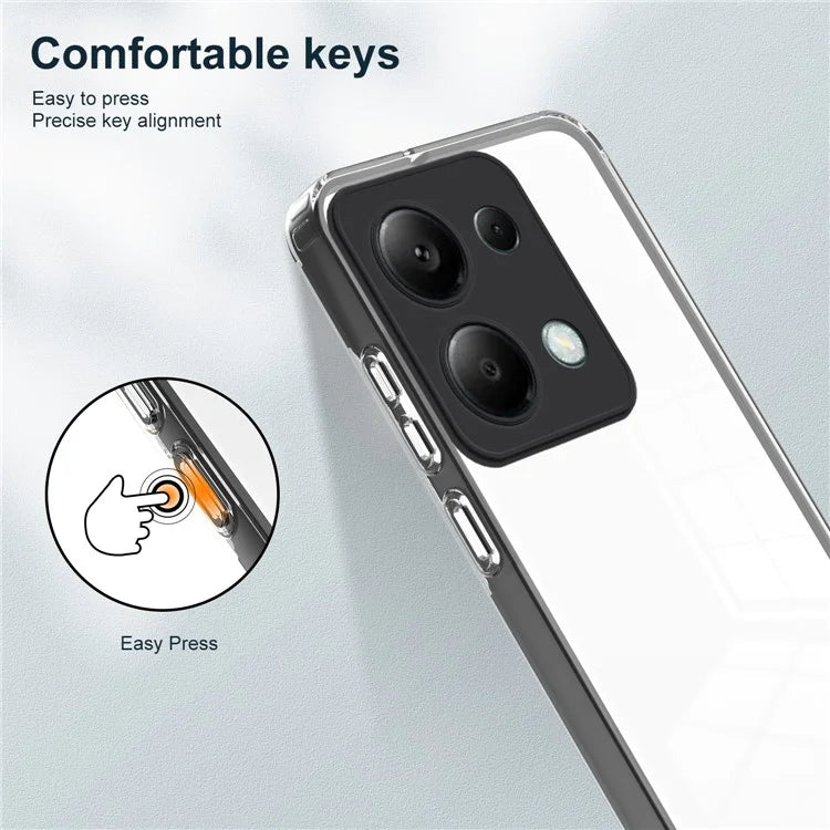 For Xiaomi Redmi Note 13 Pro 4G / Poco M6 Pro 4G Case Clear TPU+PC Shockproof Phone Shell