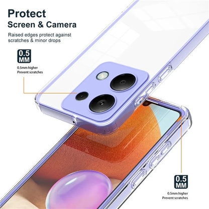 For Xiaomi Redmi Note 13 Pro 4G / Poco M6 Pro 4G Case Clear TPU+PC Shockproof Phone Shell