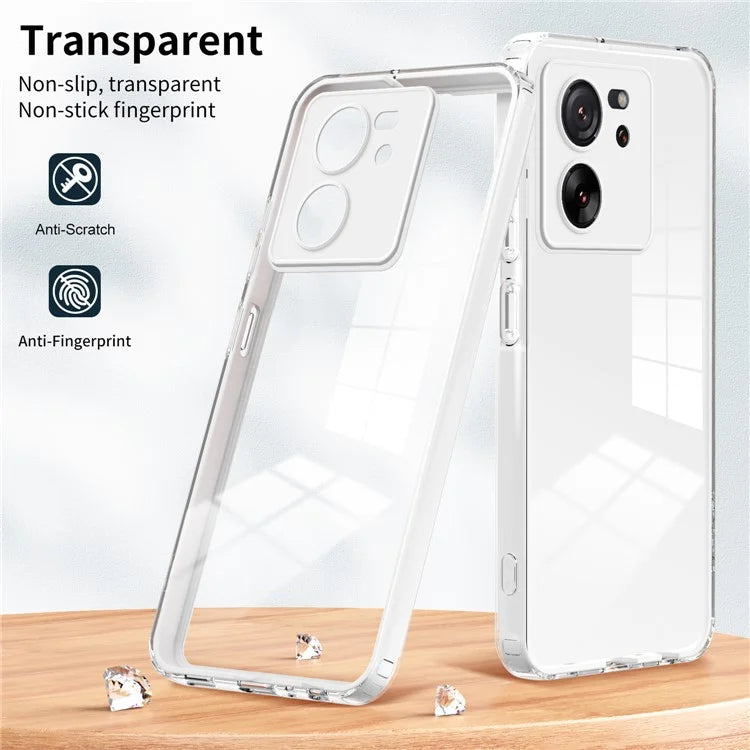 For Xiaomi 13T / 13T Pro Clear Case TPU+PC Protective Phone Case