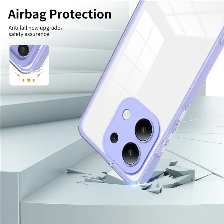 For Xiaomi Redmi Note 13 4G Shockproof Case TPU+PC Clear Phone Cover