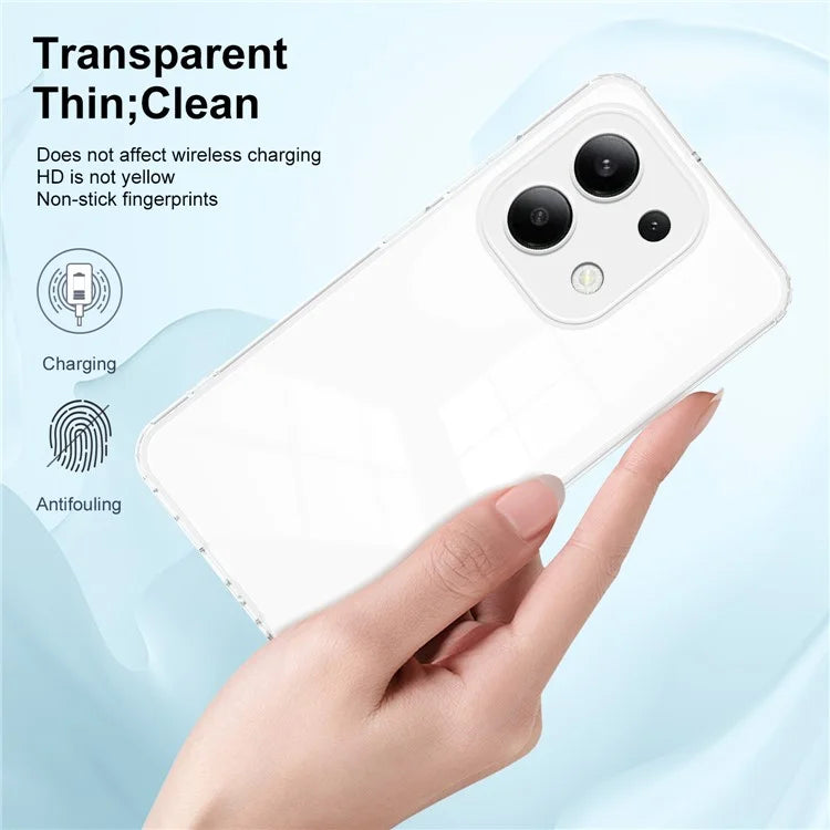 For Xiaomi Redmi Note 13 4G Shockproof Case TPU+PC Clear Phone Cover