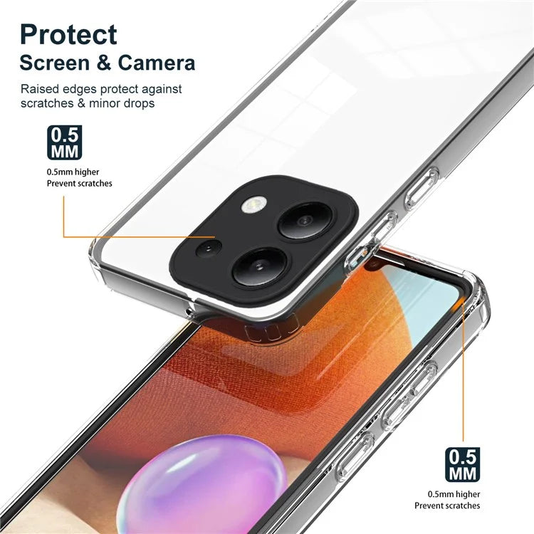 For Xiaomi Redmi Note 13 4G Shockproof Case TPU+PC Clear Phone Cover