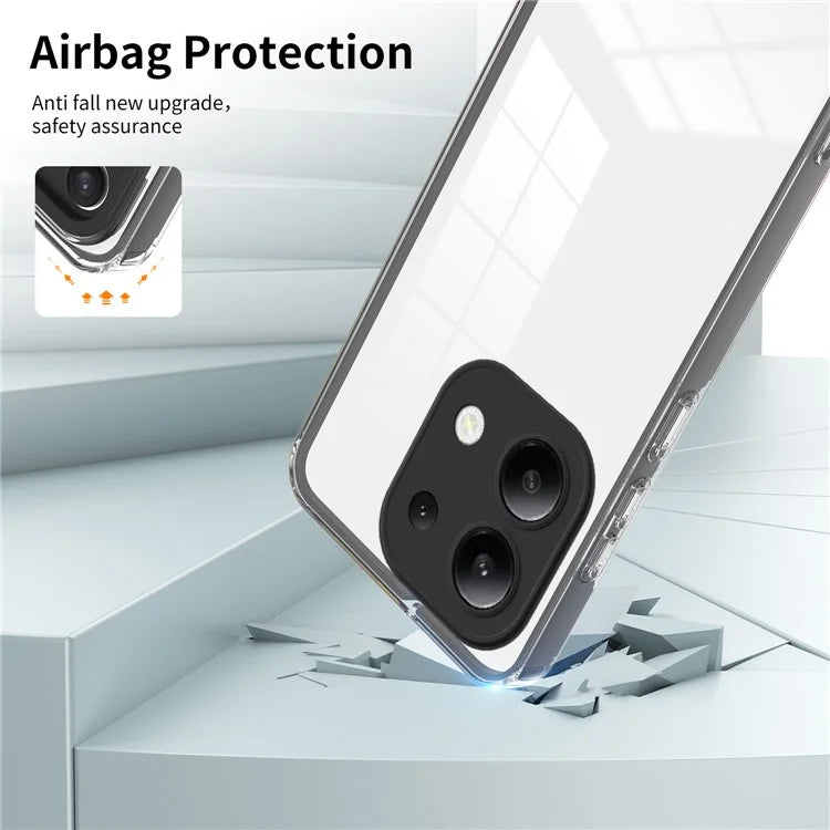 For Xiaomi Redmi Note 13 4G Shockproof Case TPU+PC Clear Phone Cover