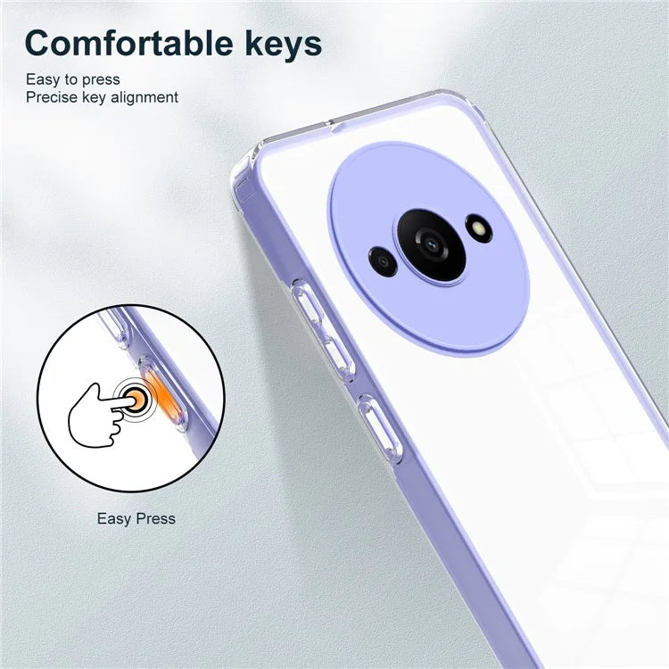 For Xiaomi Redmi A3 Case TPU+PC Shockproof Clear Phone Shell