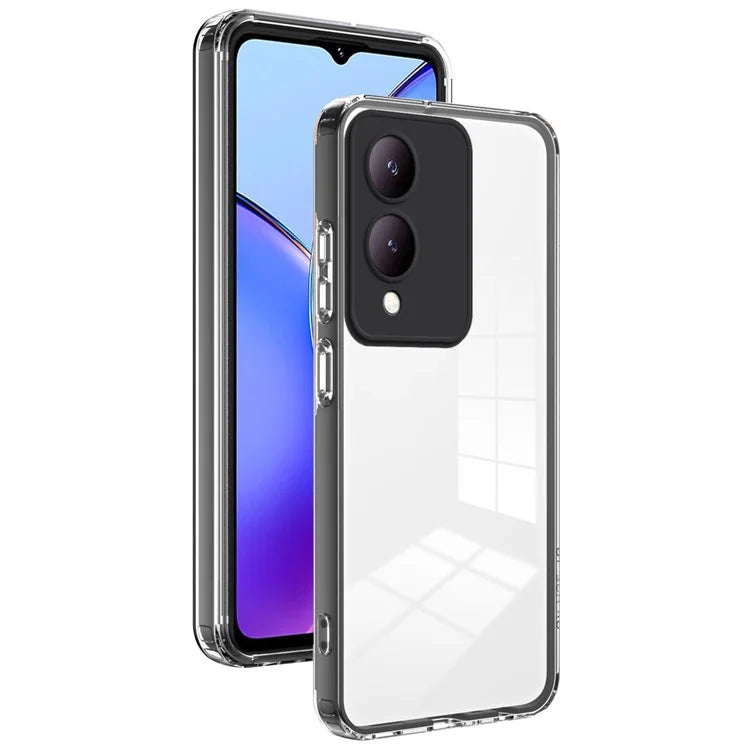 For vivo Y17s 4G Protective Case TPU+PC Clear Phone Cover