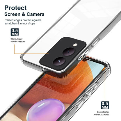 For vivo Y17s 4G Protective Case TPU+PC Clear Phone Cover