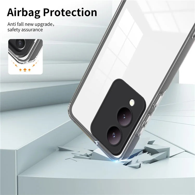 For vivo Y17s 4G Protective Case TPU+PC Clear Phone Cover