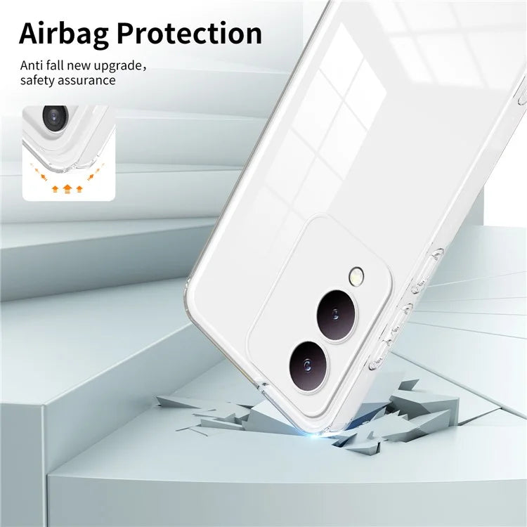 For vivo Y17s 4G Protective Case TPU+PC Clear Phone Cover