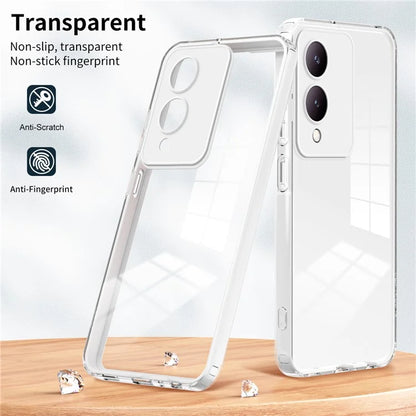 For vivo Y17s 4G Protective Case TPU+PC Clear Phone Cover