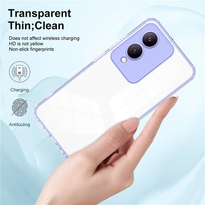 For vivo Y17s 4G Protective Case TPU+PC Clear Phone Cover