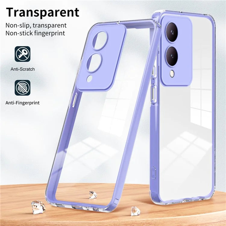 For vivo Y17s 4G Protective Case TPU+PC Clear Phone Cover