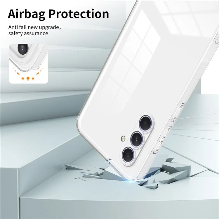 For Samsung Galaxy A55 5G Clear Case Shockproof TPU+PC Phone Shell
