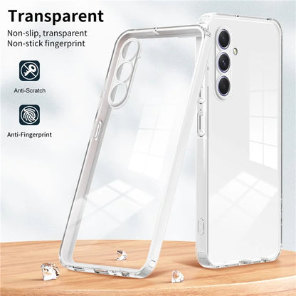 For Samsung Galaxy A55 5G Clear Case Shockproof TPU+PC Phone Shell