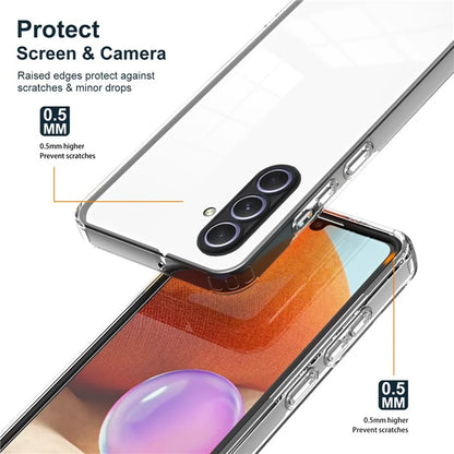 For Samsung Galaxy A55 5G Clear Case Shockproof TPU+PC Phone Shell