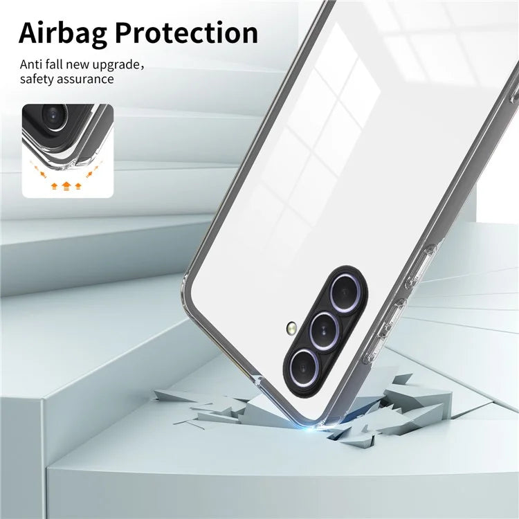 For Samsung Galaxy A55 5G Clear Case Shockproof TPU+PC Phone Shell