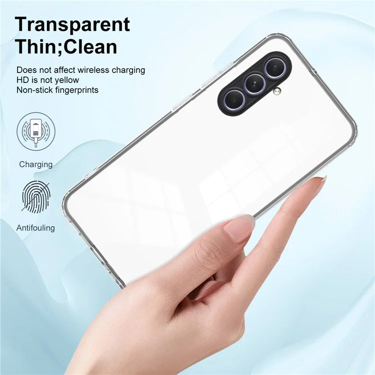 For Samsung Galaxy A55 5G Clear Case Shockproof TPU+PC Phone Shell