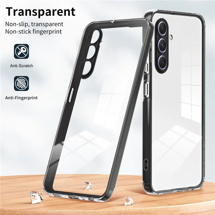 For Samsung Galaxy A55 5G Clear Case Shockproof TPU+PC Phone Shell