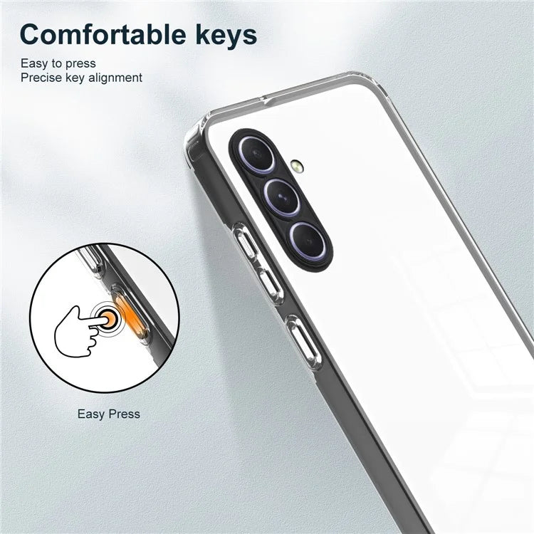 For Samsung Galaxy A55 5G Clear Case Shockproof TPU+PC Phone Shell