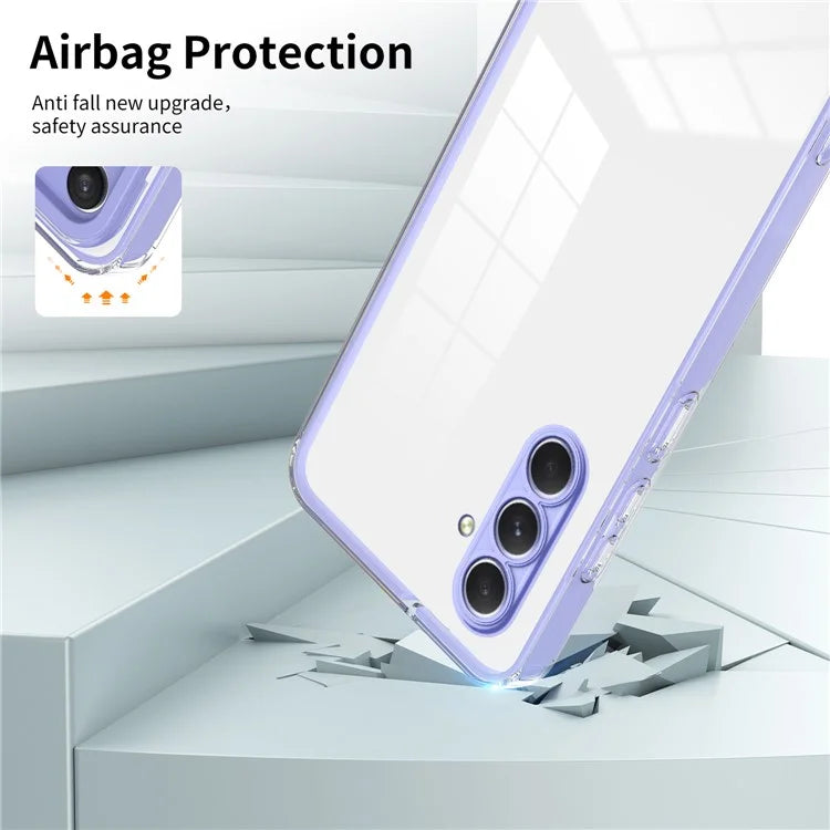 For Samsung Galaxy A55 5G Clear Case Shockproof TPU+PC Phone Shell