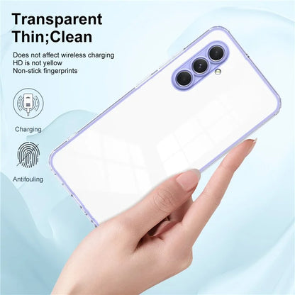 For Samsung Galaxy A55 5G Clear Case Shockproof TPU+PC Phone Shell