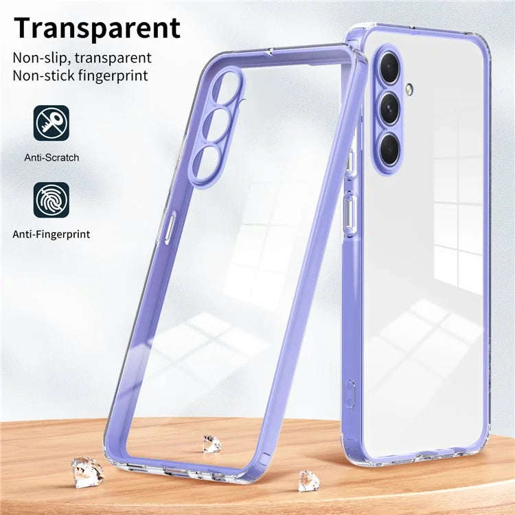 For Samsung Galaxy A55 5G Clear Case Shockproof TPU+PC Phone Shell