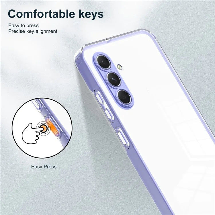 For Samsung Galaxy A55 5G Clear Case Shockproof TPU+PC Phone Shell