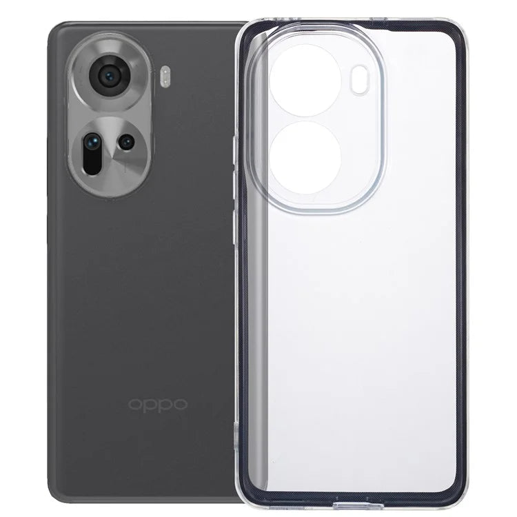 For Oppo Reno11 5G (Global) Shockproof Case Clear TPU+PC Phone Shell