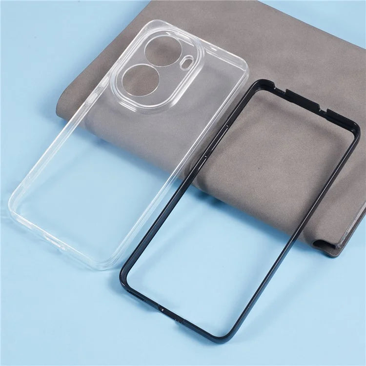 For Oppo Reno11 5G (Global) Shockproof Case Clear TPU+PC Phone Shell