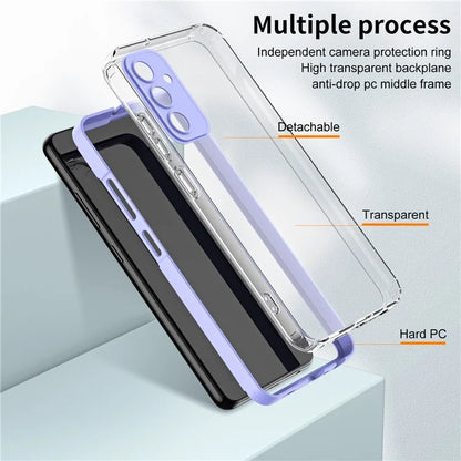 For Samsung Galaxy A35 5G TPU+PC Case Anti-Drop Protective Clear Phone Case