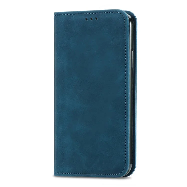 For Samsung Galaxy A34 5G Card Slots Phone Stand Case Skin-Touch Feeling PU Leather Phone Cover