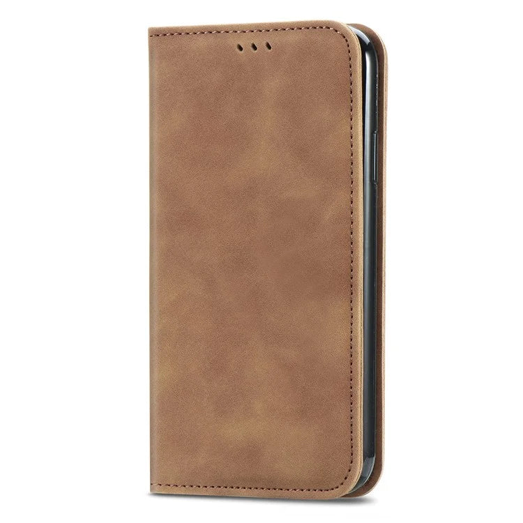 For Samsung Galaxy A34 5G Card Slots Phone Stand Case Skin-Touch Feeling PU Leather Phone Cover