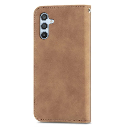 For Samsung Galaxy A34 5G Card Slots Phone Stand Case Skin-Touch Feeling PU Leather Phone Cover