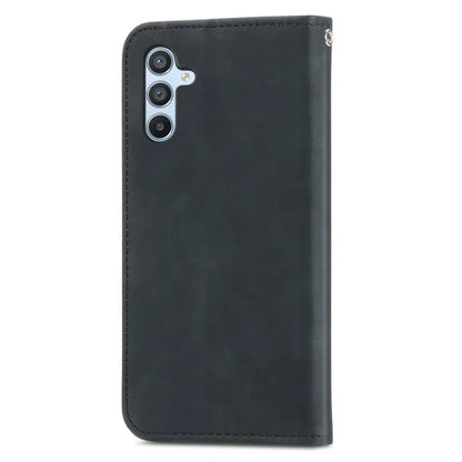 For Samsung Galaxy A34 5G Card Slots Phone Stand Case Skin-Touch Feeling PU Leather Phone Cover