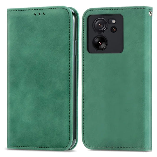 For Xiaomi 13T Pro / 13T / Redmi K60 Ultra Phone Cover Card Slots Skin-touch Feeling PU Leather Phone Stand Case