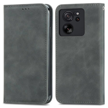 For Xiaomi 13T Pro / 13T / Redmi K60 Ultra Phone Cover Card Slots Skin-touch Feeling PU Leather Phone Stand Case